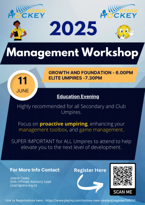 Umpires Management Workshop Course 2025