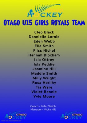 Otago U15 Girls Royals 2023